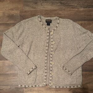 Woolrich Beige Knit Cardigan